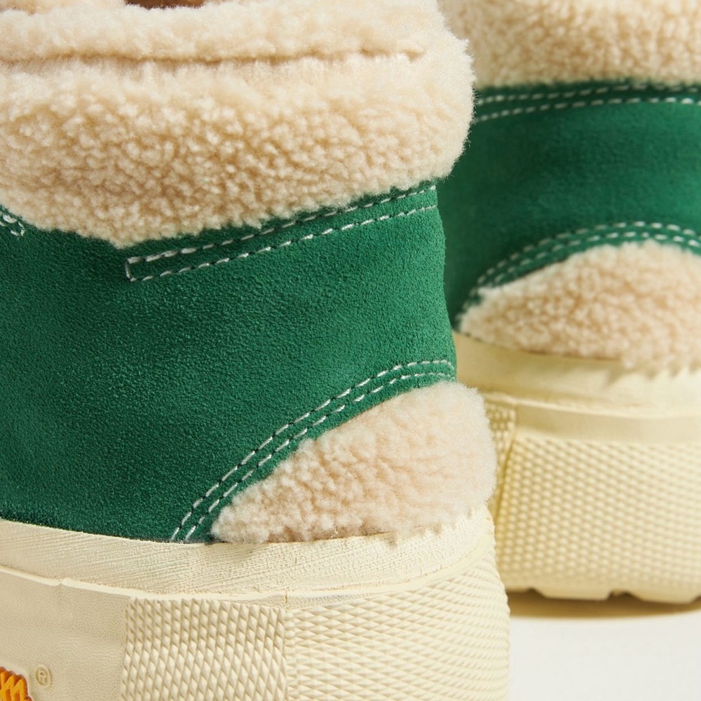 Anthropologie x Brandblack Vibram Green and Cream High-Top Sneakers - Picture 6 of 6